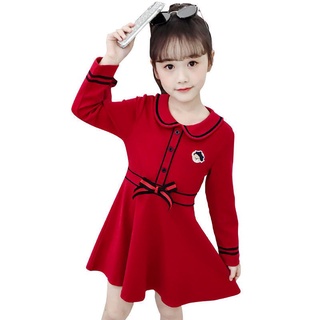 3-14 años niños vestido de princesa vestido de niñas falda de manga larga chaleco de algodón ropa de niños de la moda de fiesta (5)