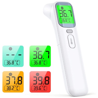 termómetro infrarrojo de la frente pantalla lcd medición digital con alarma de fiebre