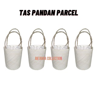 Pandan paquete tejido bolsa de entrega étnica bolsa Pandan cubo bolsa