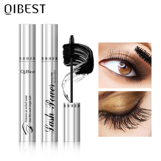 qibest 4d extension mascara q2504 largo y natural doble rizado alargamiento de fibra pestañas ojos maquillaje 40g