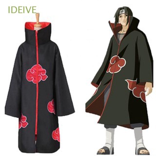 IDEIVE New Cosplay Costumes Halloween Party Akatsuki Naruto Cloak Superior Quality Adult Kids Dress Up Anime Convention Robe Cape