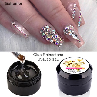 【Sixhumor】 8ml Professional Super Sticky UV Gel Nail Polish Glue Crystal Nails Jewelry Deco CL