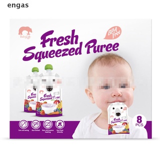 engas High Quality Resealable Fresh Squeezed Pouches Practical Baby Weaning Food Puree . (7)