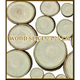 Rebanada de madera 23-25 cm madera tronco decoración de pared Material de manualidades