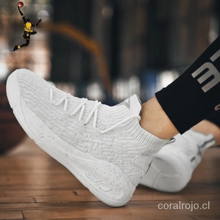 [listo stock] nuevos zapatos de baloncesto blanco de alta parte superior zapatillas de deporte al aire libre zapatos de entrenamiento atlético jogging calcetines antideslizantes y resistentes al desgaste zapatos de baloncesto
