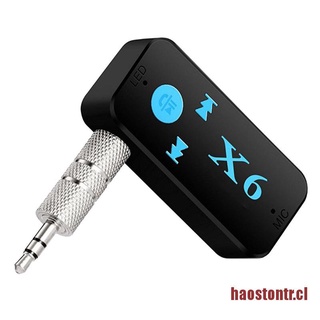 TONTR X6 receptor inalámbrico Bluetooth de 3,5 mm Jack AUX Audio estéreo música micrófono adaptador de coche
