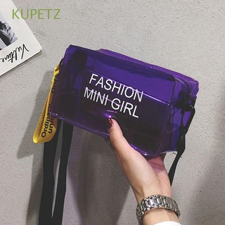 KUPETZ Women Shoulder Bag Girls Crossbody Bags Messenger Bag Mini Candy Color Fashion PVC Purses Handbags Transparent Jelly Bag/Multicolor