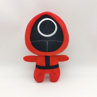 hallherryy juguetes de peluche de dibujos animados de los niños regalos de calamar juego de calamar muñeca de navidad personaje juguetes corea tv divertido 23 cm suave peluche muñeca (9)