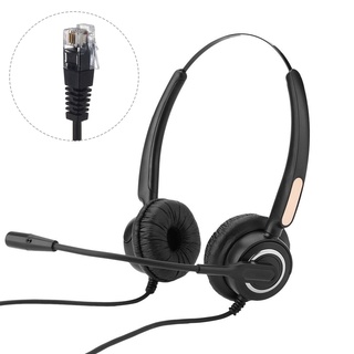 countif H500D 2.5mm/Dual 3.5mm/RJ9/USB Call Center Headset Noise Cancelling Headphone
