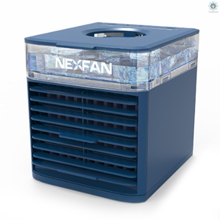 Nuevo NexFan portátil aire acondicionado enfriador ventilador aire acondicionado ventilador con función refrigeración humidificador filtración 3 velocidades colorida luz de noche