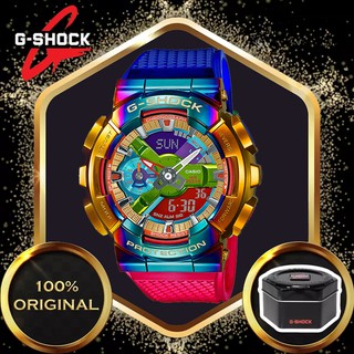 PROMOCIÓNRelojes originales de cuarzo G-SHOCK reloj deportivo a prueba de golpes a prueba de golpes Relojes de Hombre GM-110RB-2APR