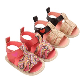 ➹-verano Transpirable bebé niñas sandalias, niños pequeños estilo ocio suela suave tejer princesa zapatos antideslizante Prewalker