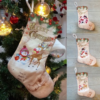 1pc calcetines de navidad colgantes adornos decoración cuento de hadas fiesta de navidad medias manualidades bolsas de regalo de navidad