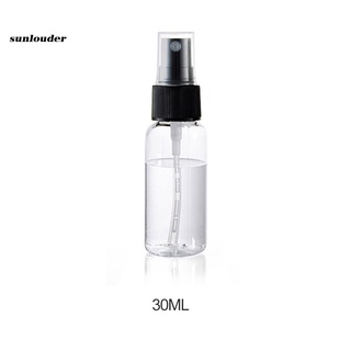 sl 10pcs 30/50/100ml plástico transparente vacío recargable maquillaje agua niebla spray botella (9)