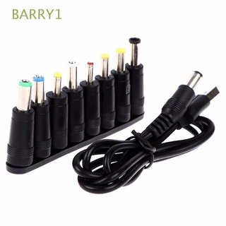 Barry1 Cable de alimentación de carga DC de alta calidad Universal DC enchufe intercambiable USB a 5521 Cable adaptador conector macho Cable de carga multifuncional para Router 8 en 1 Cable de carga/Multicolor