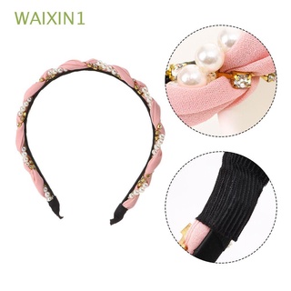Waixin1 accesorios para el cabello dulce perla tocado tocado Super Flash cristal perlas Headhoop onda diadema/Multicolor