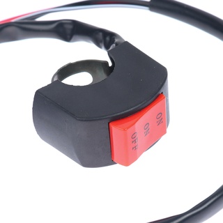 {FCC} Interruptor Universal de 22 mm para motocicleta/conector de encendido/apagado/interruptor de botón (5)