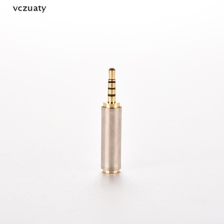 Vczuaty Gold 2.5mm Male to 3.5mm Female Stereo Mic Audio Earphone Jack Adapter Converter CL