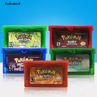 Tutuout Pokemon Game Card Series Ruby Firered Emerald Sapphire Video Game Cartridge CL