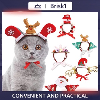 ☀ Pet Dogs and Cats Variety of Christmas Headgear Pet Headgear Pet Christmas Headgear Hat BRISK