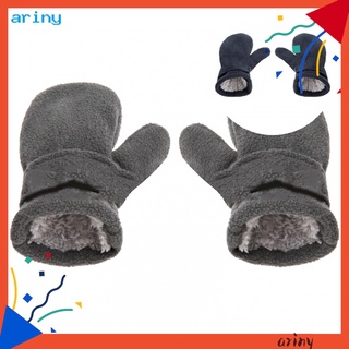 ARY_ Comfy Toddler Gloves Toddler Boys Girls Adjustable Plush Gloves Adjustable for Outdoor