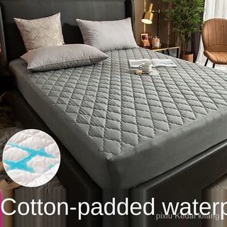 Protector de colchón impermeable lavable sábana bajera impermeable colcha Cadar individual/Queen/King Size p1mM