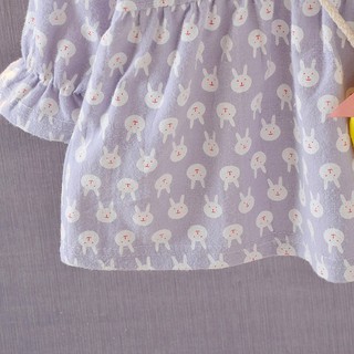 Bebé niña otoño manga larga conejo impresiones tutú faldas trajes (8)