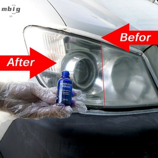 Mg Kit de reparación de faros líquidos de alta densidad pulidor líquido de restauración de automóviles Durable @MY