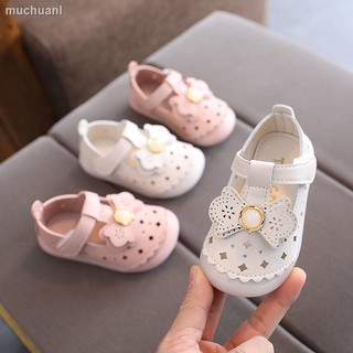 ▣0-1-2-3 años/niña/zapatos individuales primavera y otoño/zapatos de cuero de princesa con suela suave de one