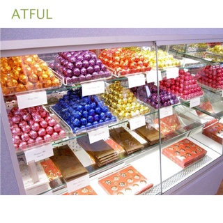 ATFUL 100 Pcs / Lot 3.15 "x 3.15" Clear Package Paper Sewing Chocolate Aluminum Foil DIY Muti-color Candy Tin Food Baking/Multicolor