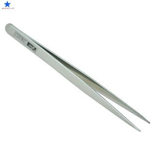 5.1" Long Sier Tone Stainless Steel Extra Fine Pointed Tweezers (1)