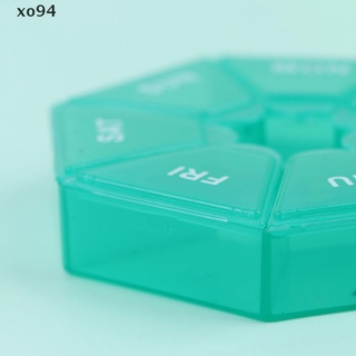 xo94 1pc píldora caso de plástico 7 días caja de caramelo portátil de almacenamiento de la tableta titular de viaje.