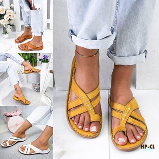 Plus Size Euramerican Style Sandals Women Flat Clip Toe Sandals Slippers for Summer Beach Party (1)