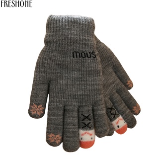 Freshone - guantes de invierno para invierno, antideslizantes, de dibujos animados, resistentes al desgaste, para salir (2)