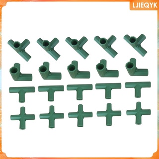 (Ljieqyk) Conectores con marco De invernadero Verde De 11 mm 20x/ganchos Para jardinería