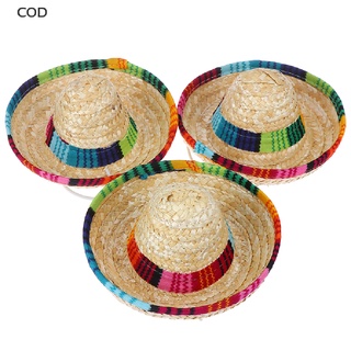 [cod] mini sombrero de paja para perros/mascotas/sombrero de sol para gatos/sombrero de paja para fiesta de playa/gorro caliente para perros