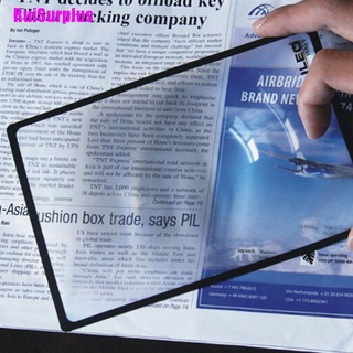 [Ruisurplus] lupa plana de PVC A5 hoja de lupa X3 libro lupa de lectura lente de vidrio