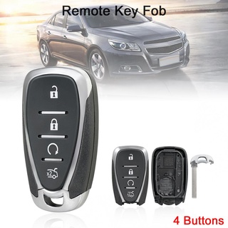 4 botones Fob cuerpo inteligente llave remota Shell de repuesto KeysFit para Chevrolet Cruze Malibu Camaro
