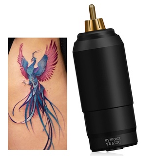 [tattoo] batería de tatuaje de carga rápida compacta de aleación de aluminio inalámbrica tatuaje fuente de alimentación para unisex (3)