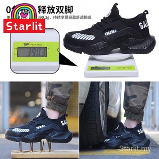 Starlit zapatos de seguridad de los hombres botas de acero del dedo del pie zapatillas de deporte para los hombres Indestructible punción-a prueba de zapatos de trabajo