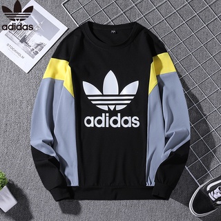 Adidas Clover Sweater Men's Sportswear Pure Cotton Casual Pullover Oversized Couple Round Neck Sweater