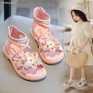 Sandalias de las niñas, zapatos de princesa, nuevo estilo, verano 2021, coreano de suela suave zapatos de moda, universidad de los niños estudiante sandalias tendencia