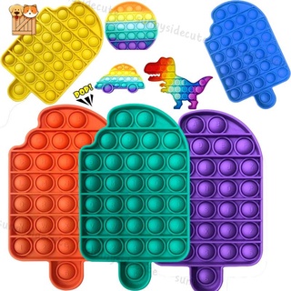 Nuevo juguete De arcoiris Among Us juguete Redondo La O- Ris Pop It Para niños Como Anti estrés/ansedad