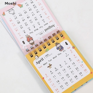 moshi kawaii escritorio calendario plan cuaderno lindo grande escritorio niñas corazón calendario libro