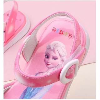 Niñas Zapatos Niños Sandalias Frozen Elsa Princesa baju Bebé Niña Zapato Suela Suave Verano De Playa (7)