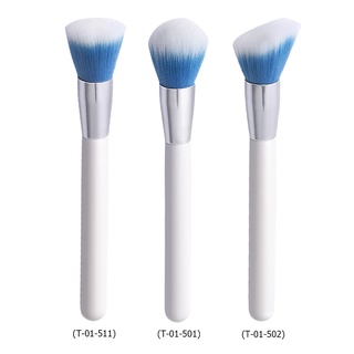 ❀ifashion1❀Wooden Handle Pro Face Makeup Brush Make Up Tool Flat Head Beauty Brushes (3)