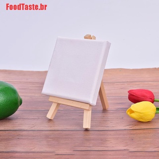 [FoodTaste]Mini lienzos estirados sobre marcos de madera de 10 cm x 10 cm