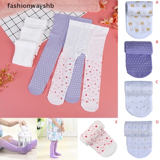 [fashionwayshb] pantimedias para bebés recién nacidos/medias florales con lunares/medias de lunares [calientes]