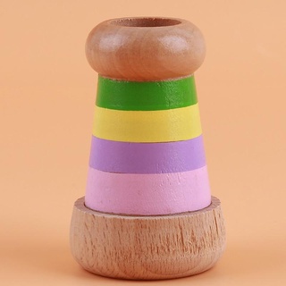 juguetes de madera arco iris lindo mágico mini abeja efecto ojo prisma niños juguete educativo (5)