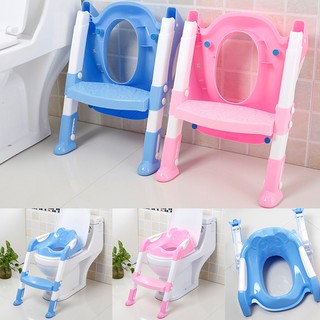 Bebé orinal de entrenamiento Pedestal sartén niños asiento de inodoro con escalera plegable antideslizante (2)